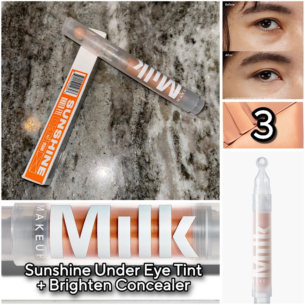 NIB - MILK MAKEUP - Sunshine Under Eye Tint + Brighten Light Coverage Concealer